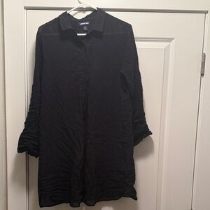 Uniqlo Elegant Black Long Sleeve Shirt